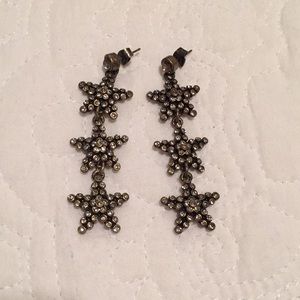 J. Crew dangly stars earrings